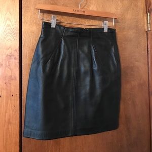 Leather mini skirt Norh Beach